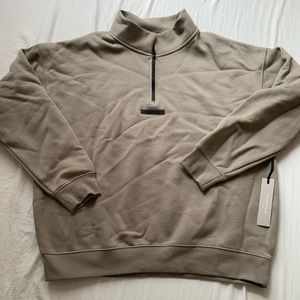 Fear of God - Essentials Taupe Half Zip Pullover